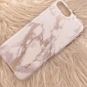 Rose gold marble iPhone 8 Plus case
